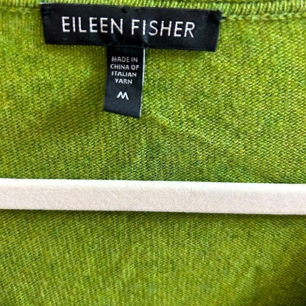 Eileen Fisher Cashmere Scoop Neck Lightweight Knit Sweater‎ Size Medium